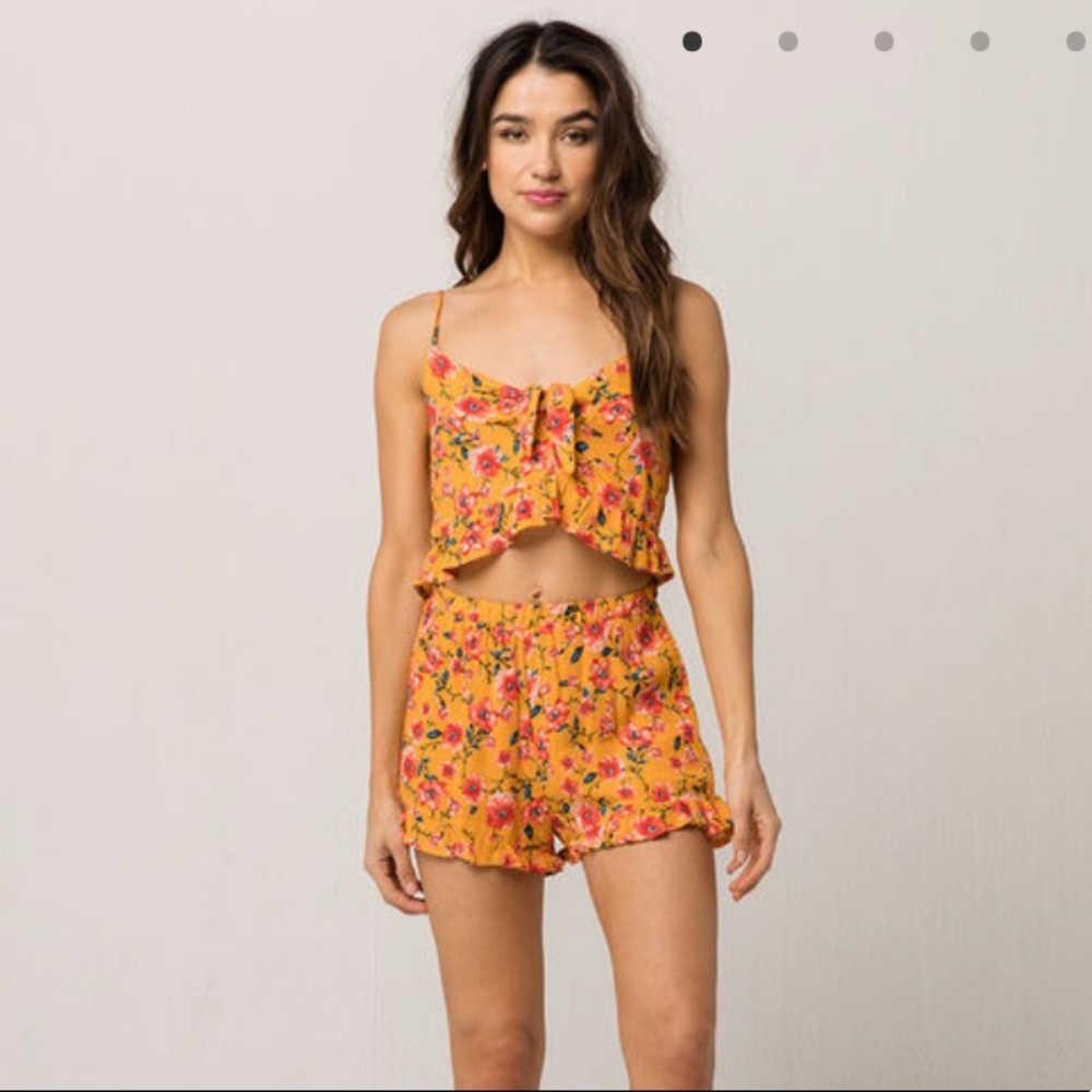 floral matching two piece set